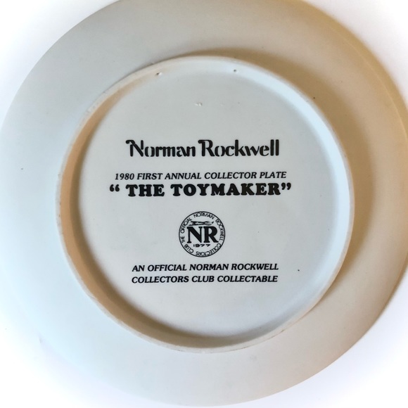 Norman Rockwell 1980 First Annual Collector Plate “The Toymaker” - Picture 2 of 2